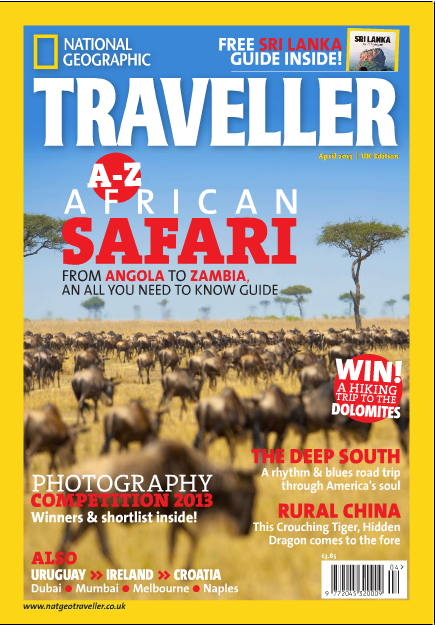 National Geographic Traveller April edition (UK)