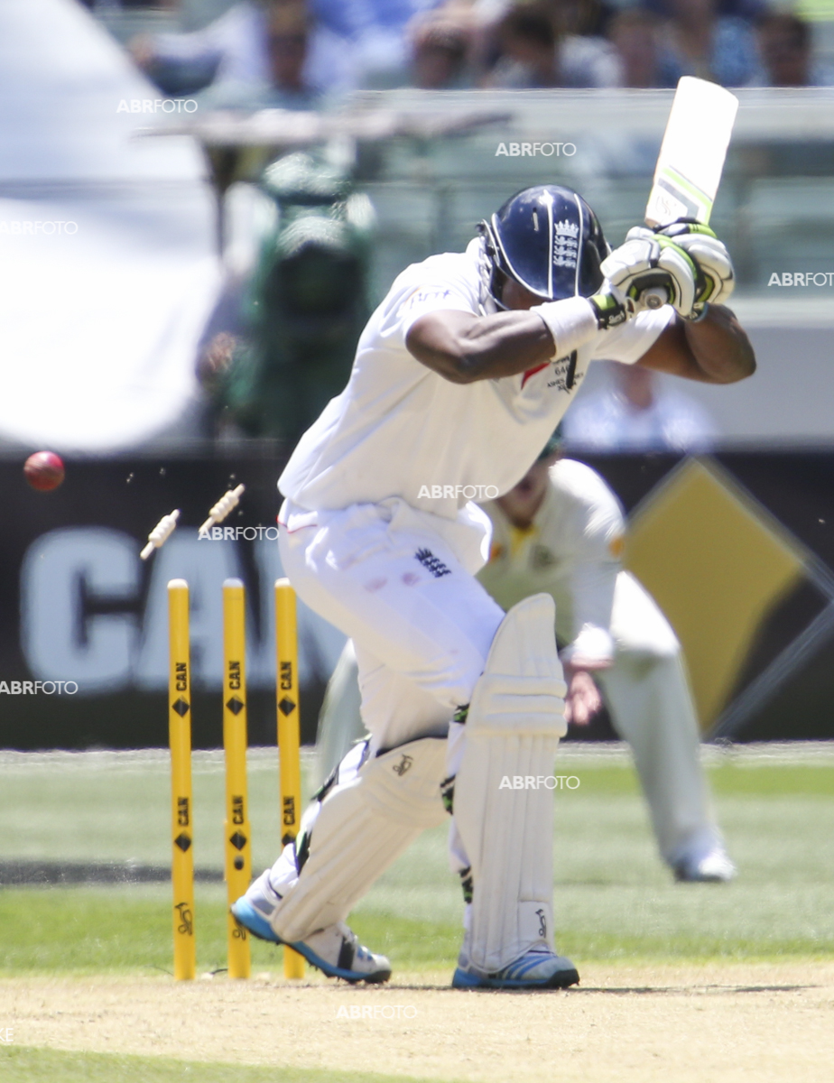 Michael Carberry get bowled during the during day one of the Fourth Ashes Test Match between Australia and England at the MCG - Boxing Day Test Australia Vs England, MCG, Melbourne Victoria, Australia. Photo Asanka Brendon Ratnayake