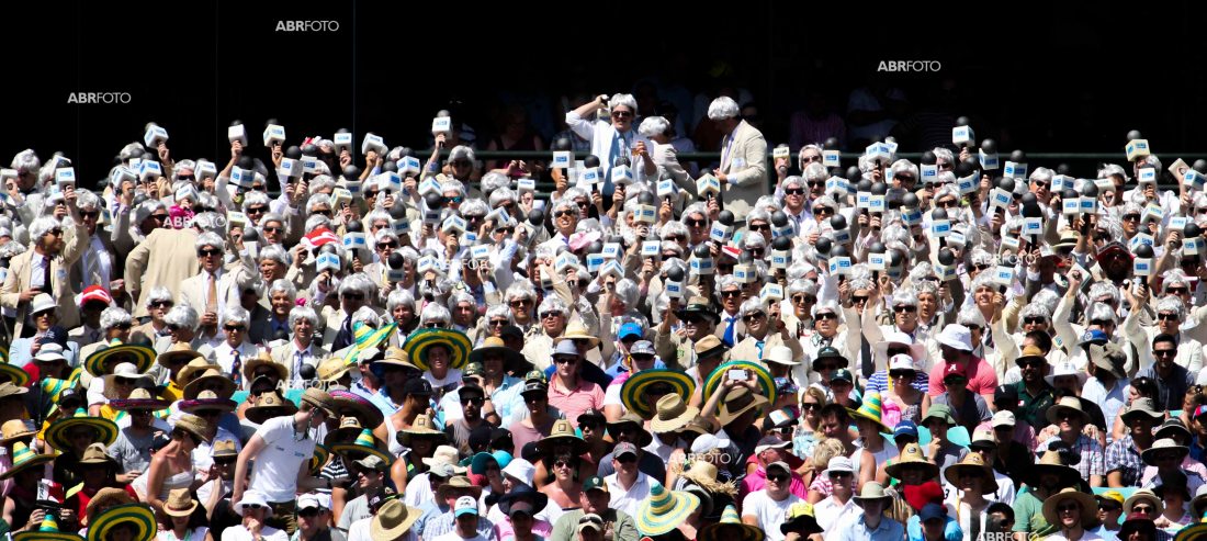 Australian fans dressed as Richie Benaud during the during day two of the Fifth Ashes Test Match between Australia and England at the SCG - Test Australia Vs England, SCG, Sydney New South Wales, Australia. Photo Asanka Brendon Ratnayake